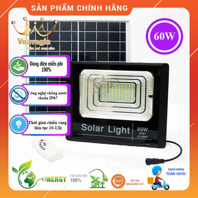 ĐÈN NĂNG LƯỢNG MẶT TRỜI 60W Bảo Hành 12 tháng, 1 Đổi 1 trong tháng đầu tiên HÀNG CHÍNH HÃNG