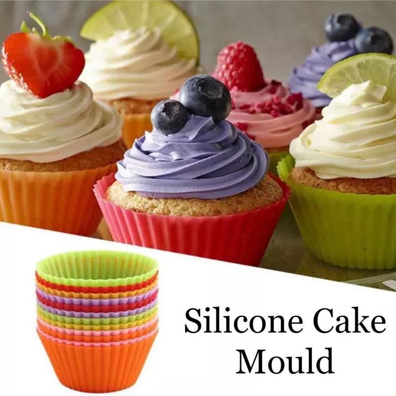 1 Hộp Đựng Bánh Cupcake Bằng Silicon Pu