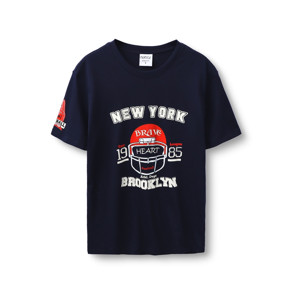 Áo thun nam HEBOZ Basketball 5 màu, chất cotton co giãn 2 chiều thoáng mát, hoạ tiết in cao cấp - 00000835