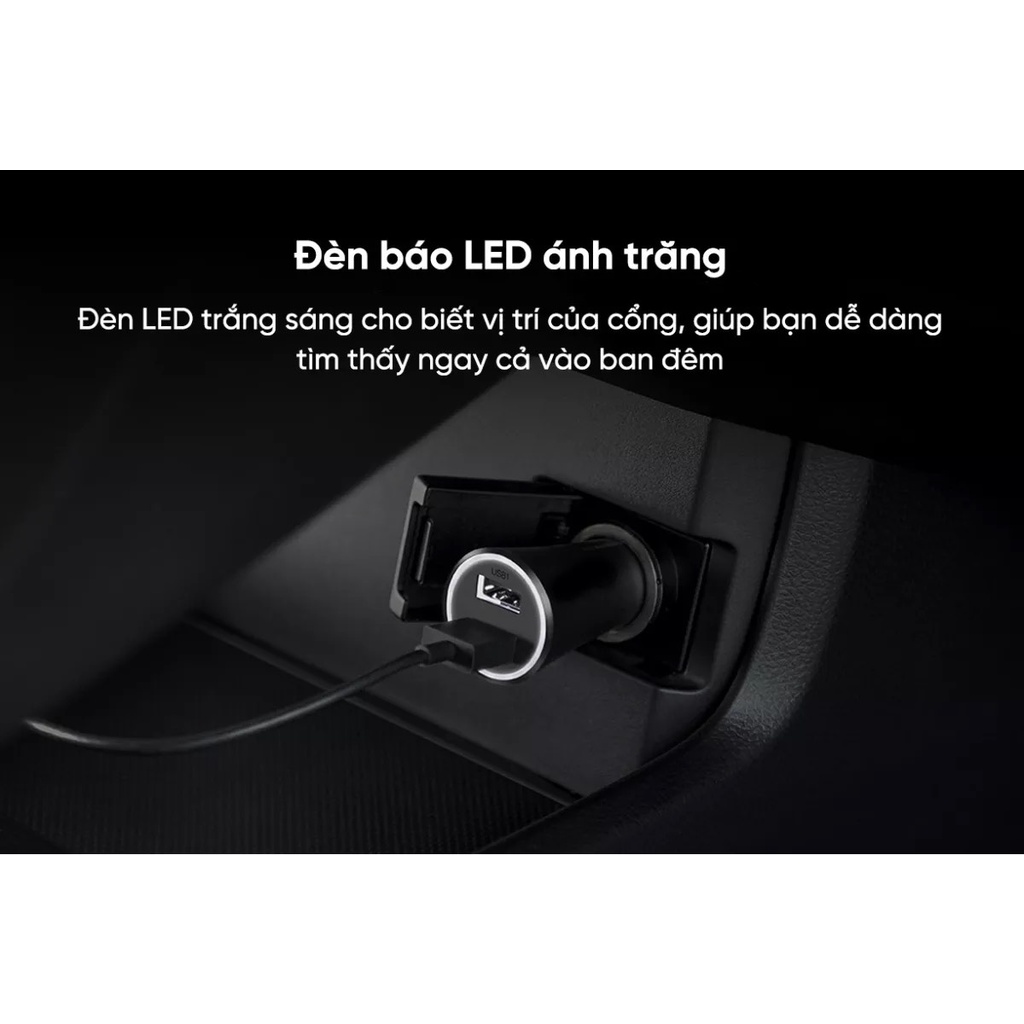 Cốc Tẩu Sạc Nhanh Ôtô / Xe Hơi 2 Cổng USB Xiaomi 37W Quốc Tế CC06ZM CHÍNH HÃNG FULLBOX