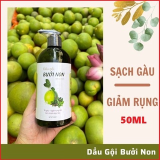 Dầu Gội Bưởi Non Handmade 50ml giúp Giảm Gàu, Nấm, Ngứa, Rụng Tóc - 100% Từ Thiên Nhiên - Xabongorganic