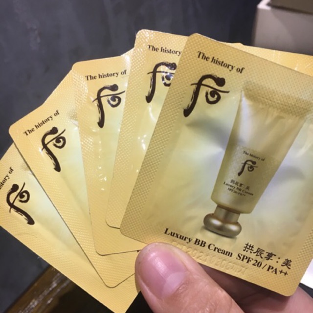 Date 2023 combo 10 gói luxury BB cream SPF 20/PA ++