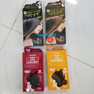 [1 hộp gồm 5 gói] Gội khô nhuộm thảo dược Pyeonan