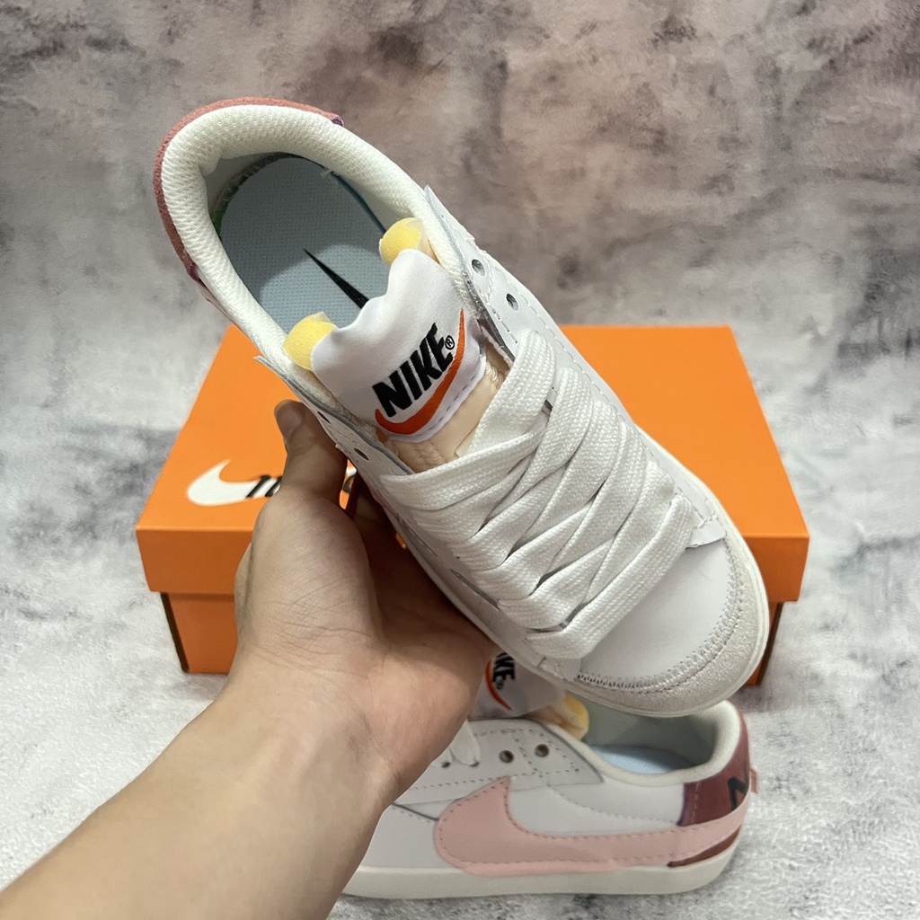 Giày Sneaker Blazer Low 77 Jumbo "White/Pink" - Tiểu Chuẩn