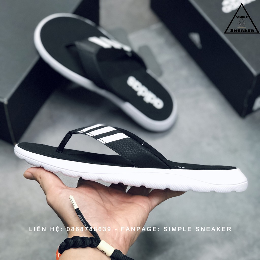 [Adidas giày]Dép Adidas Xỏ Ngón 💙FREESHIP💙 Dép Kẹp Adidas Auth - Adidas Comfort Flip Flops Core Bl ?