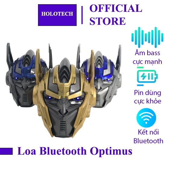 Loa Bluetooth Mini Robot Optimus, Loa Di Động Không Dây Âm Thanh Mạnh Mẽ Có Đèn Led Cho Điện Thoại Tivi Máy Tính Bảng