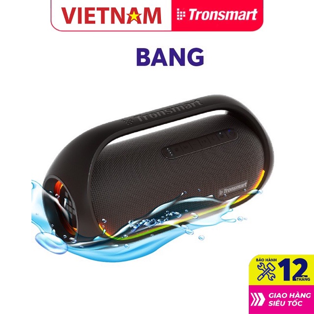 Loa Bluetooth TRONSMART BANG Công Suất 60W Sử Dụng Công Nghệ SoundPulase mạnh mẽ nhất, 15H Chơi nhạc liên tục