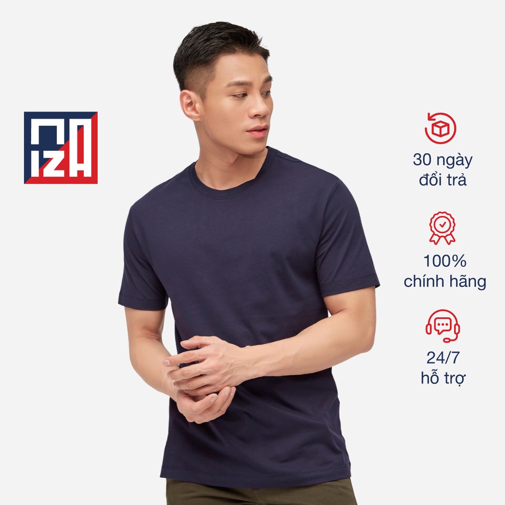 Áo thun ngắn cộc tay nam CIZA vải cotton cổ tròn cao cấp in hoạ tiết size S M L XL ATNR17
