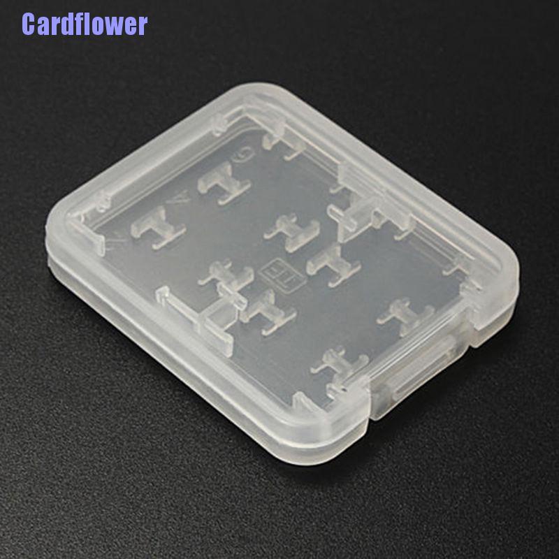 (Hàng Mới Về) Hộp Đựng Thẻ Nhớ Micro Sd Tf Sdhc Mspd 8 Ngăn Giá Đỡ