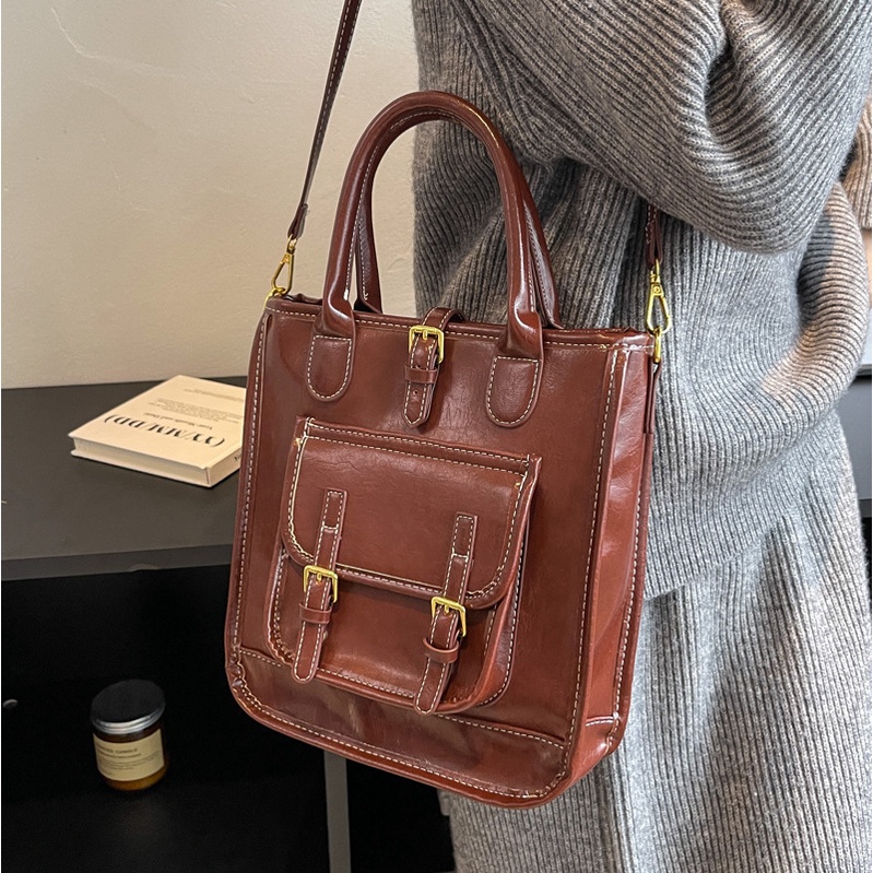 Túi xách đeo chéo JASMIN NOIR da PU thời trang cho nữ