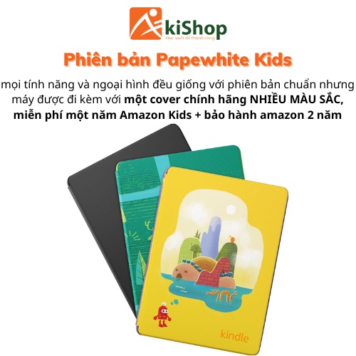 Máy đọc sách Kindle Paperwhite 5 Kid 8GB/16GB kèm cover chính hãng Akishop | BigBuy360 - bigbuy360.vn