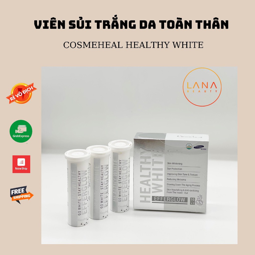 Viên sủi trắng da , mờ nám Efferglow Cosmeheal