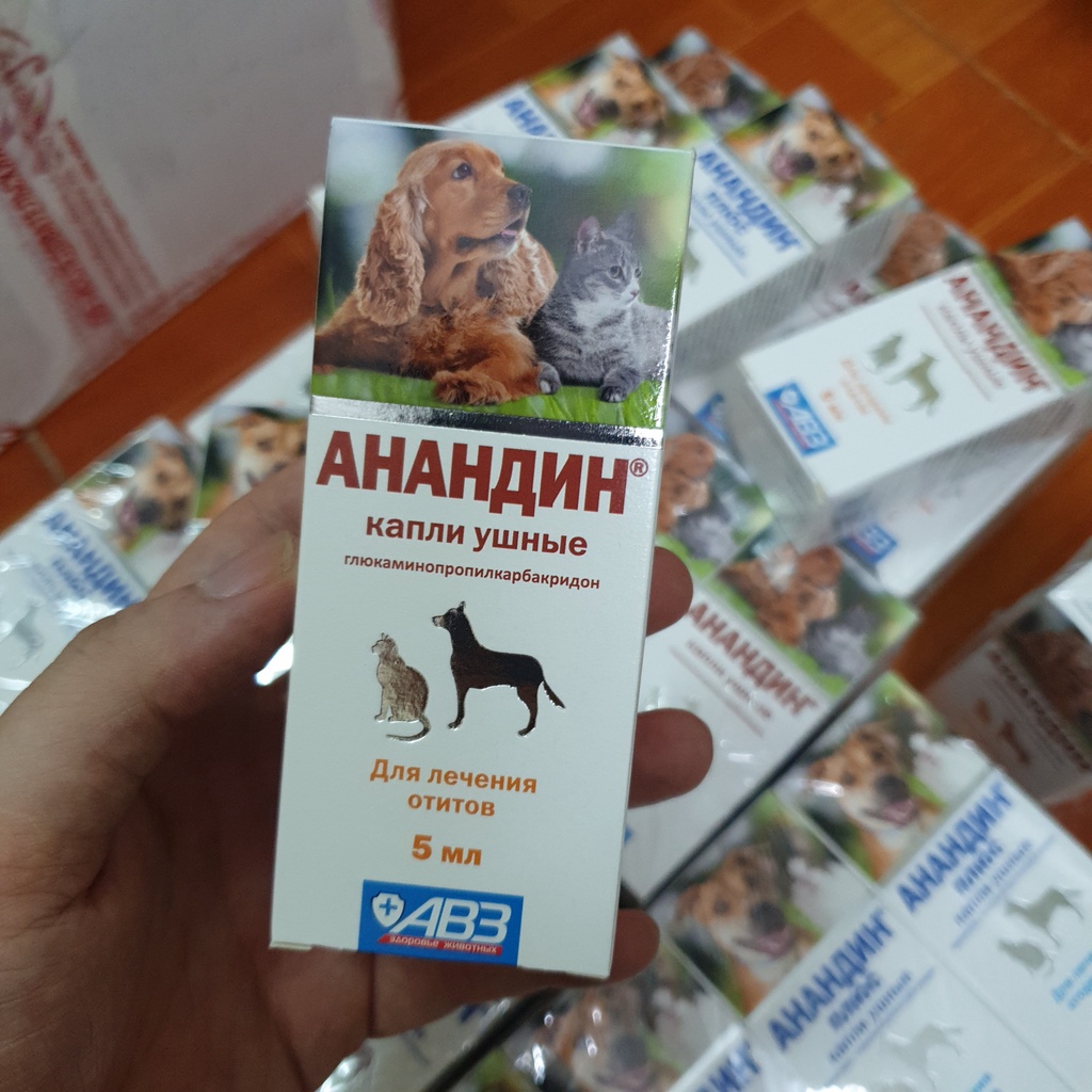 Nhỏ TRỊ viêm tai cho mèo ( hàng Nga)