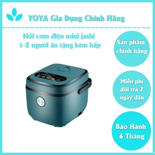 Nồi Cơm Điện Mini Đa Năng JIASHI 1,2L (Nấu Cháo, Chưng, Hấp, Luộc) Cho 1 Đến 2 Người