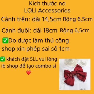 Kẹp tóc, Cột tóc nơ lớn vải satin lụa phong cách Hàn quốc dễ thương