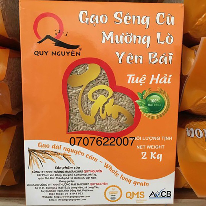 Gạo xanh Séng Cù Mường Lò Yên Bái Tuệ Hải – Hộp 2kg