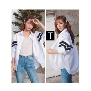 ÁO SƠ MI PHỐI TAY ĐEN_TR4280(KÈM ẢNH THẬT)
