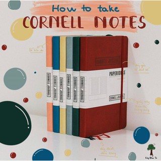 Sổ Bìa Da Ghi Chép Hard Cover Cornell Paperideas Notebook A5