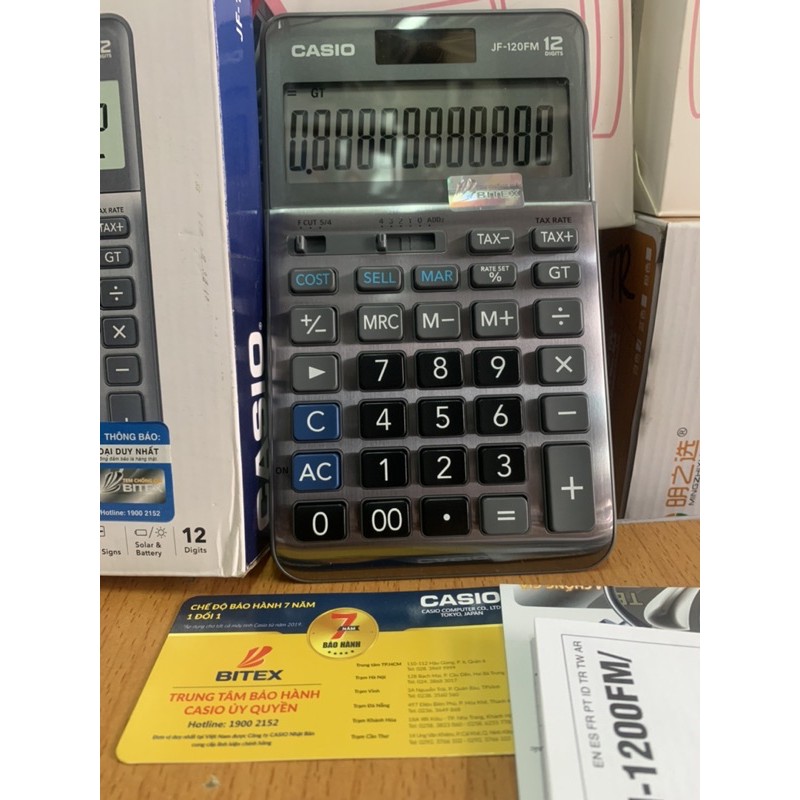 Máy Tính Casio JF120FM Để Bàn Mini Chính Hãng