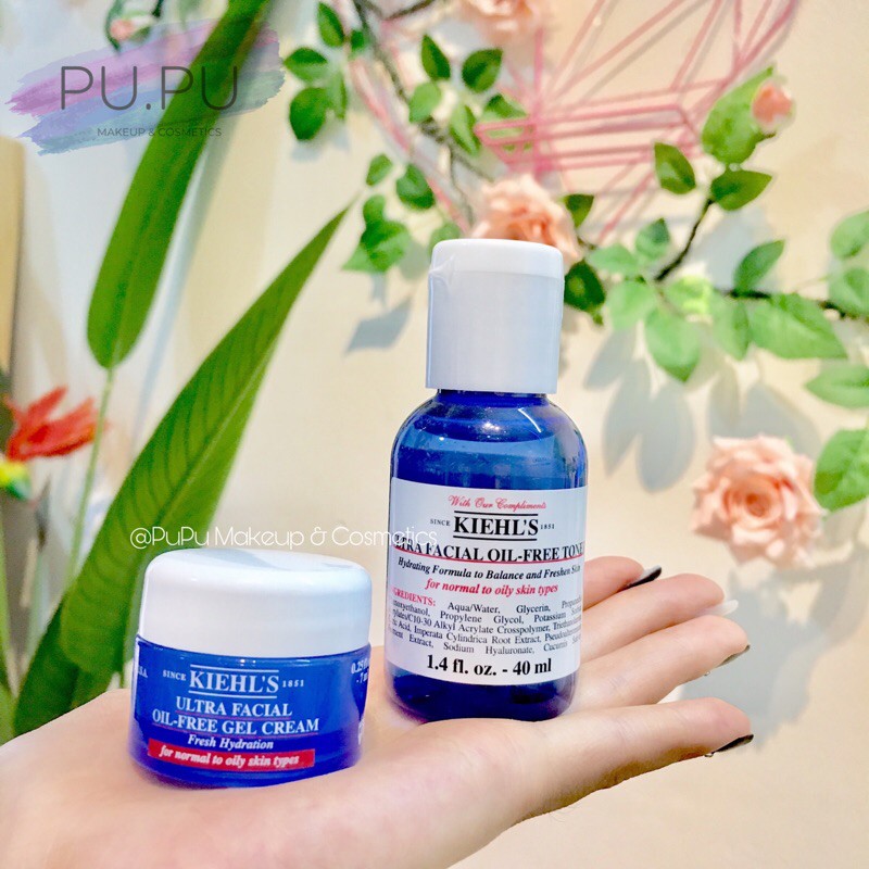 COMBO 3 MÓN KIEHL'S cho da dầu Kiehl’s Ultra Facial oil-Free Gel Cream mini