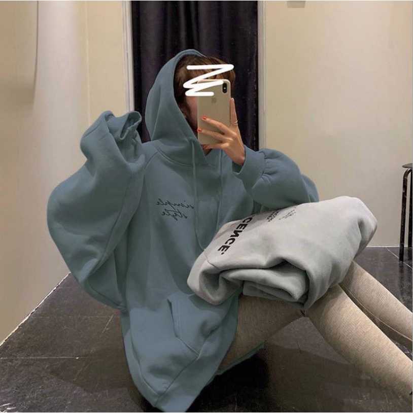 Áo hoodie unisex nữ form rộng có mũ, hoodie unisex nữ form rộng cá tính - UNA01