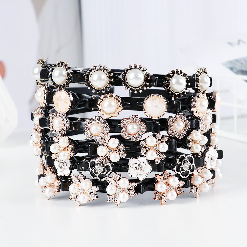 Dây Buộc Tóc Đính Ngọc Trai Giả Xinh Xắn Cho Nữ