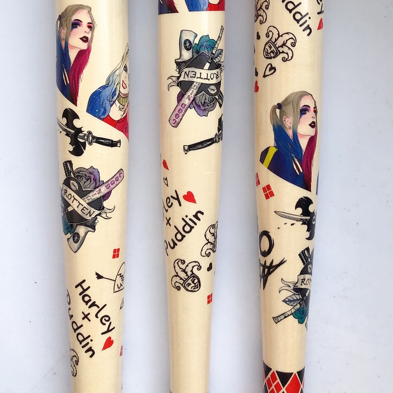 Harley Quinn 50 cm Bóng Chày Bằng Gỗ Con Dơi Cosplay Suicide Squad Movie
