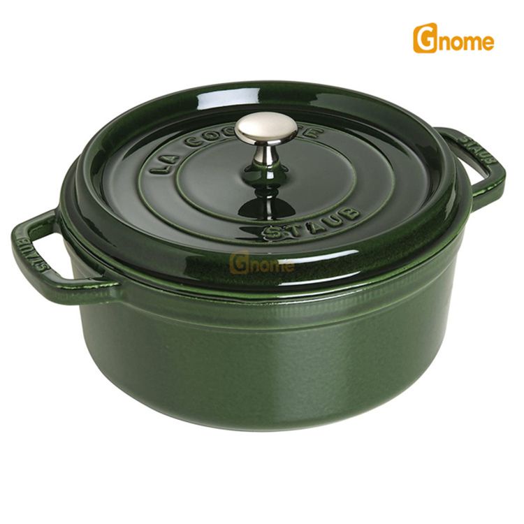 [Mã ELHADEV giảm 4% đơn 300K] Nồi gang Staub Round Cocotte Basil 24cm [HÀNG ĐỨC]