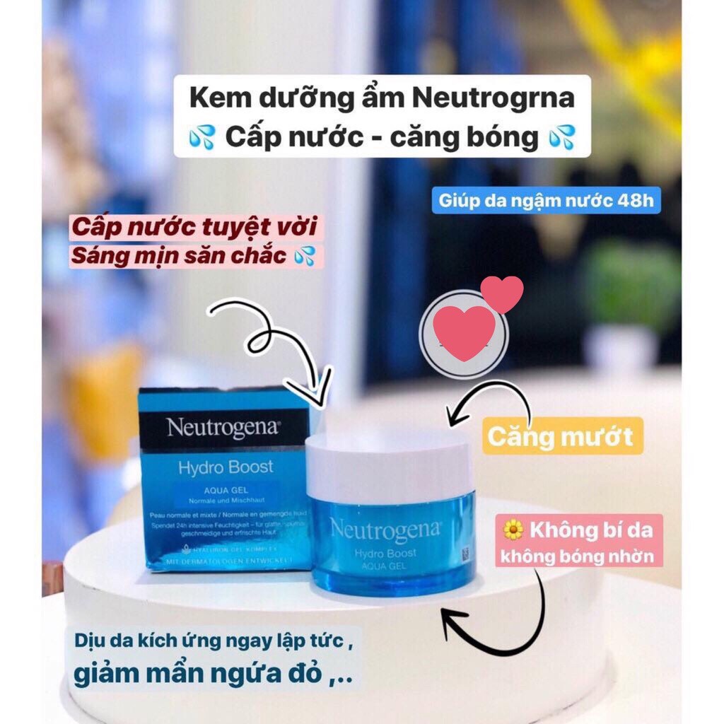 Kem dưỡng ẩm Neutrogena Hydro Boost Aqua gel Water gel chính hãng 50g