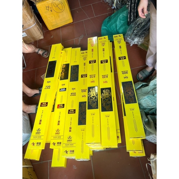 cần cây tay 5H Bạch Vương hộp vàng hãng Hanlen nội địa trung