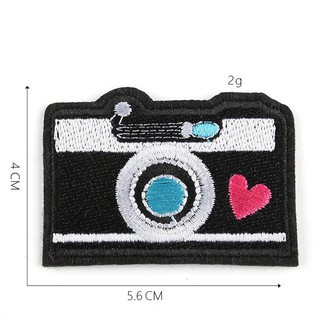 Sticker vải, patch ủi máy ảnh dán quần áo