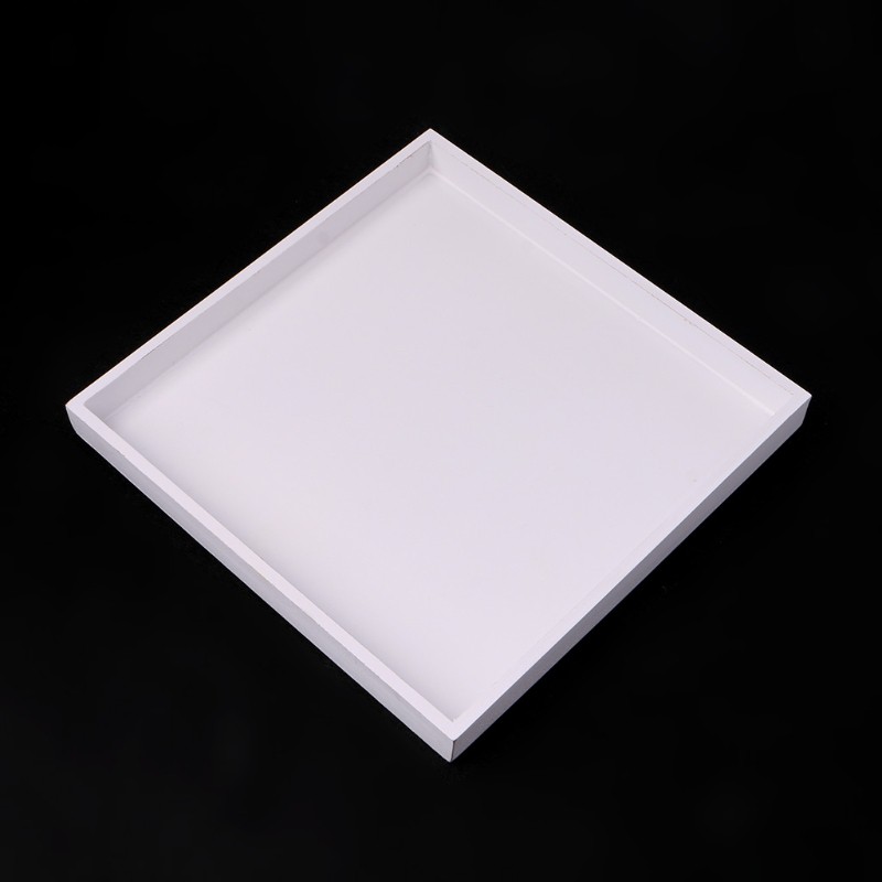 Khay đựng đồ ăn bằng gỗ màu trắng hiện đại