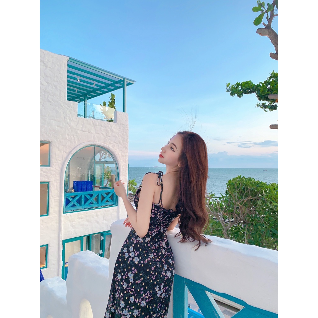 Đầm Midi 2 Dây Xẻ Cao 3245