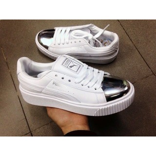 [FULLBOX] Giày thể thao PUMA SUEDE PLATFORM mũi BẠC