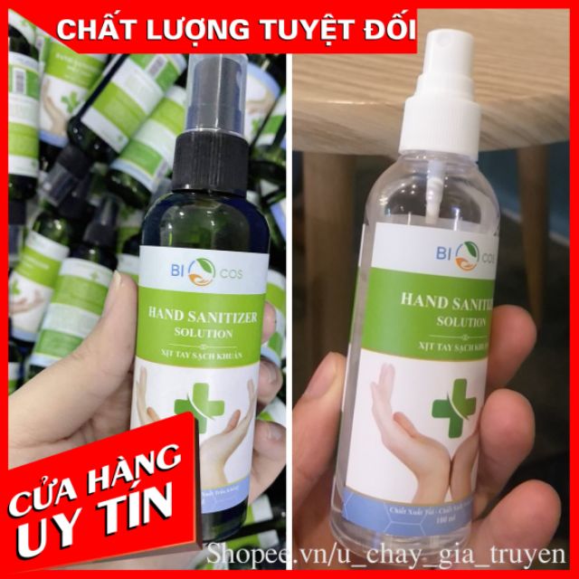 Xịt Rửa Tay Khô Biocos ⭐⭐⭐⭐⭐FREESHIP ☘️Xịt Kháng Khuẩn / ☘️Set 5 Khẩu Trang Y Tế Tiệt Trùng. | BigBuy360 - bigbuy360.vn