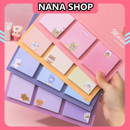 Bộ Giấy Note 60 Tờ🍓SIÊU HOT🍓 Set 3 Tập Giấy Note Ghi Chú Họa Tiết Dễ Thương