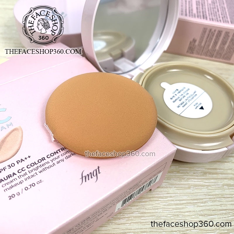 Kem Nền CC Cream Aura Color Control Cream The Face Shop