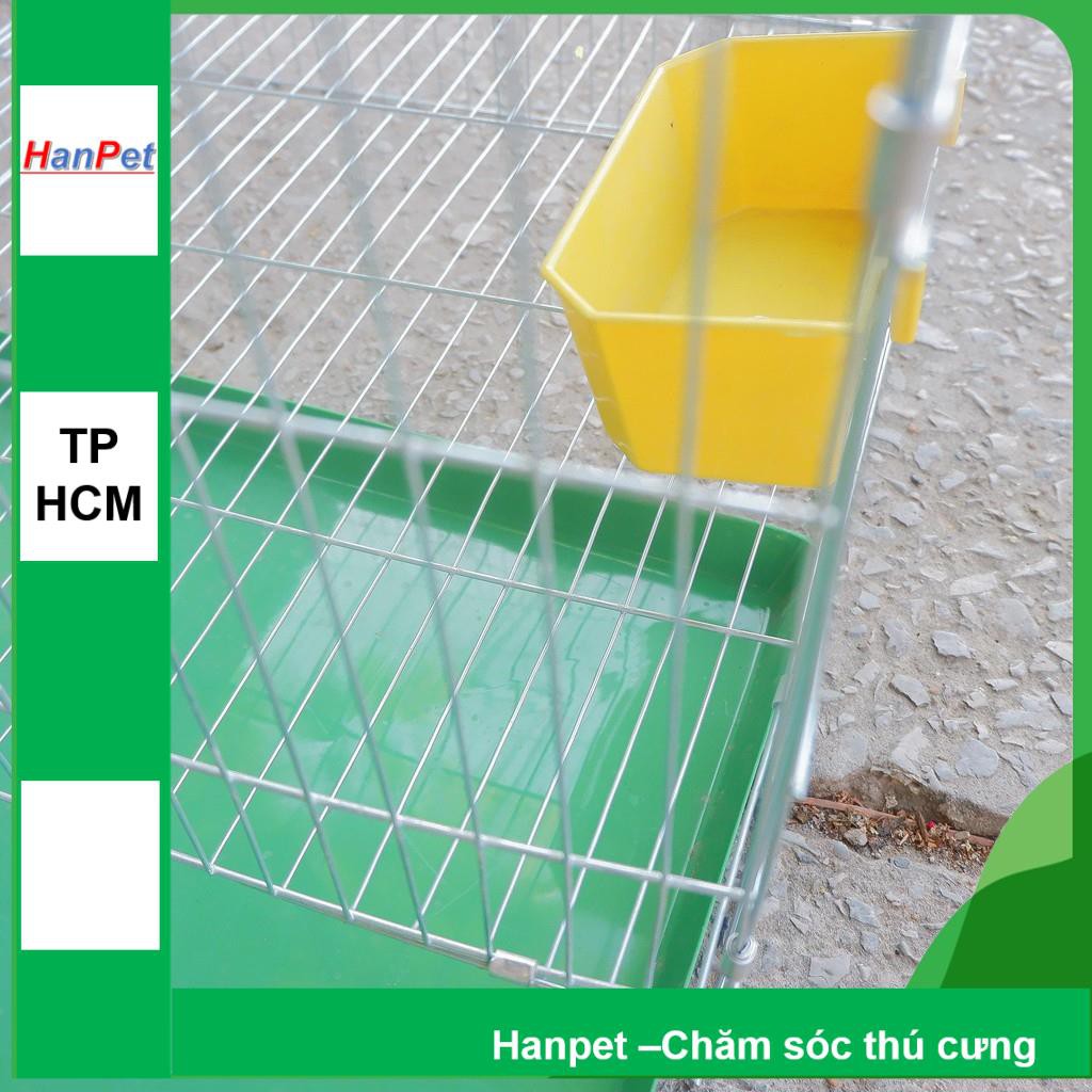 (Bộ 2 chiếc) Máng ăn uống gia cầm hình vuông dạng treo chuồng lồng- (15x7x5cm)- máng ăn uống chim cảnh gà chọi, gà tre,