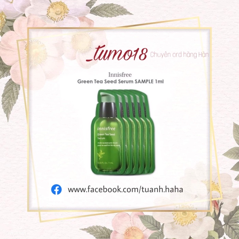Gói serum Innisfree trà xanh 1ml