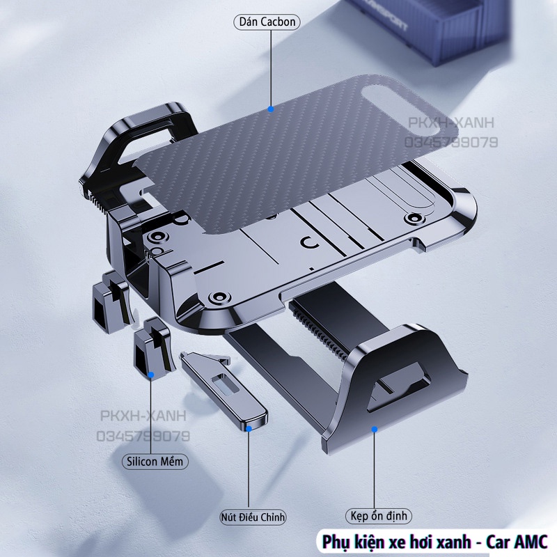 Giá Đỡ Điện Thoại Trên Ô Tô Cao Cấp , Kẹp Điện Thoại Xe Hơi Gắn Kính , Taplo Và Lỗ Thông Gió