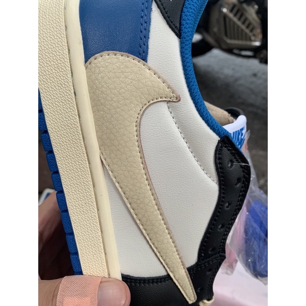 Giày JD cổ thấp xanh trắng travis fragment phiên bản cao cấp