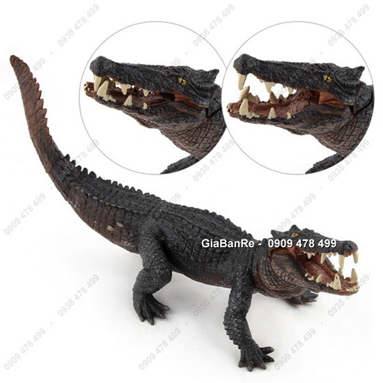 Mô Hình Động Vật Cá Sấu Size Lớn Dài 25cm - 4691