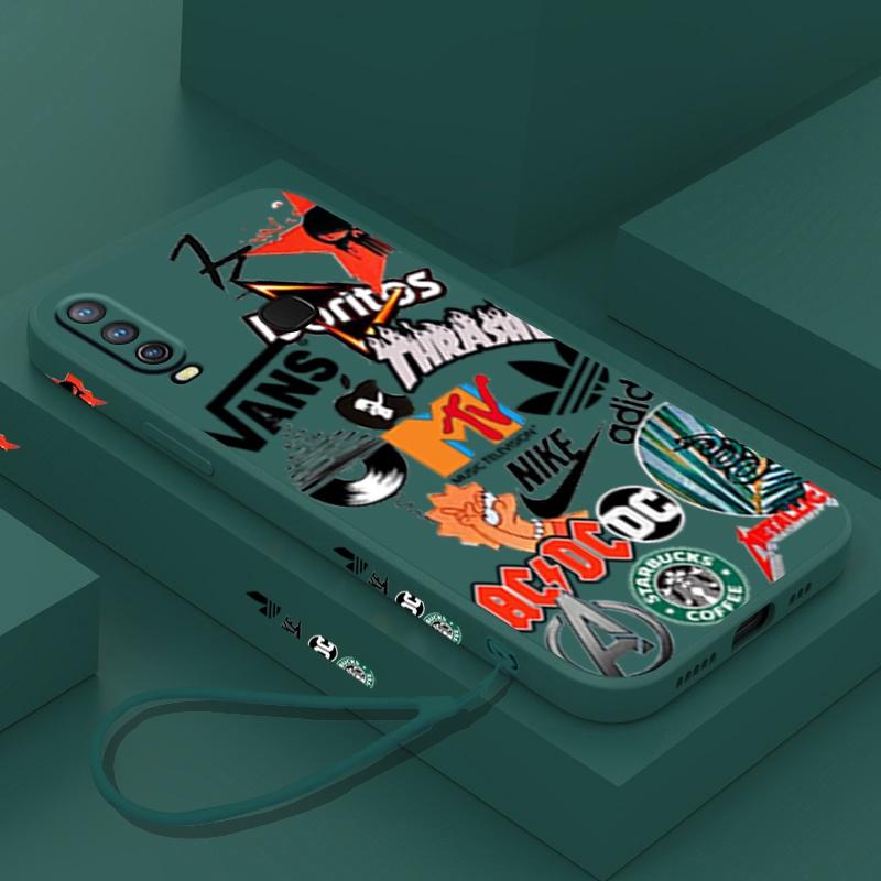 Ốp Điện Thoại TPU Dẻo In Logo Thời Trang Cho VIVO 1901 1902 1903 1904 1906 1907 1915 1920 1913 1916 2021
