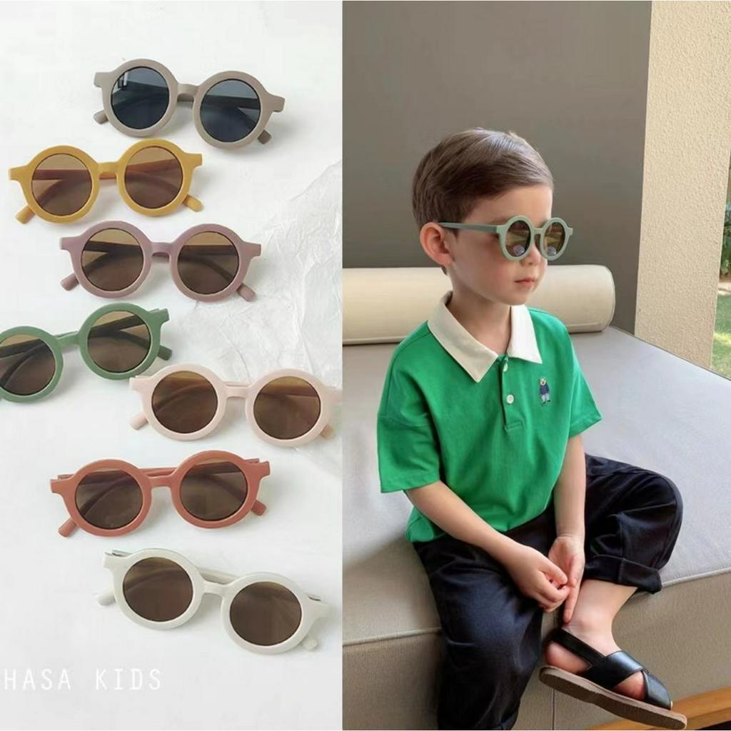 Kính Mát Gọng Màu Sắc Đơn Giản Thời Trang Cho Bé