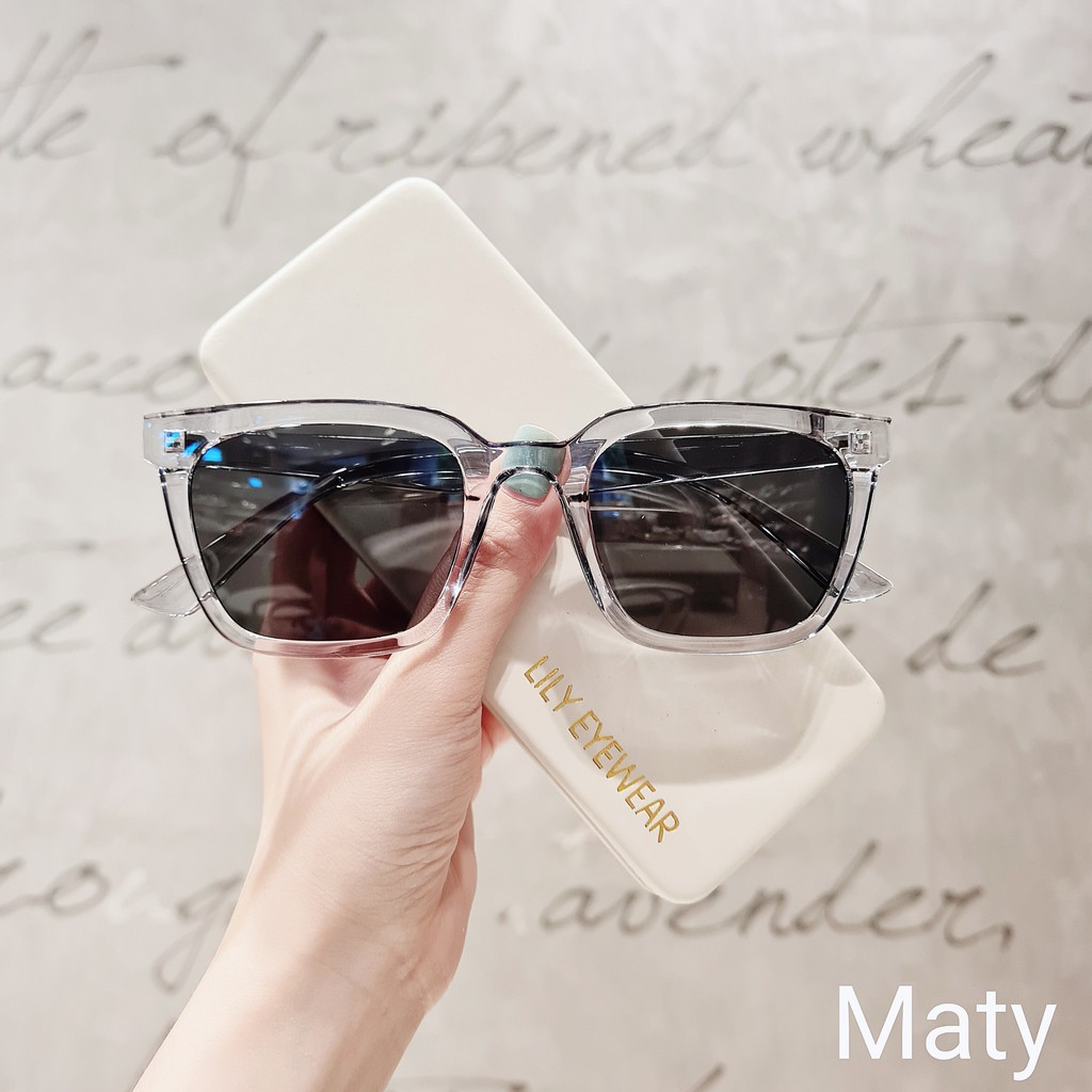 Kính mát nam nữ LILYEYEWEAR mắt vuông chống UV400 nhựa cao cấp thời trang BST Hè Maty | BigBuy360 - bigbuy360.vn