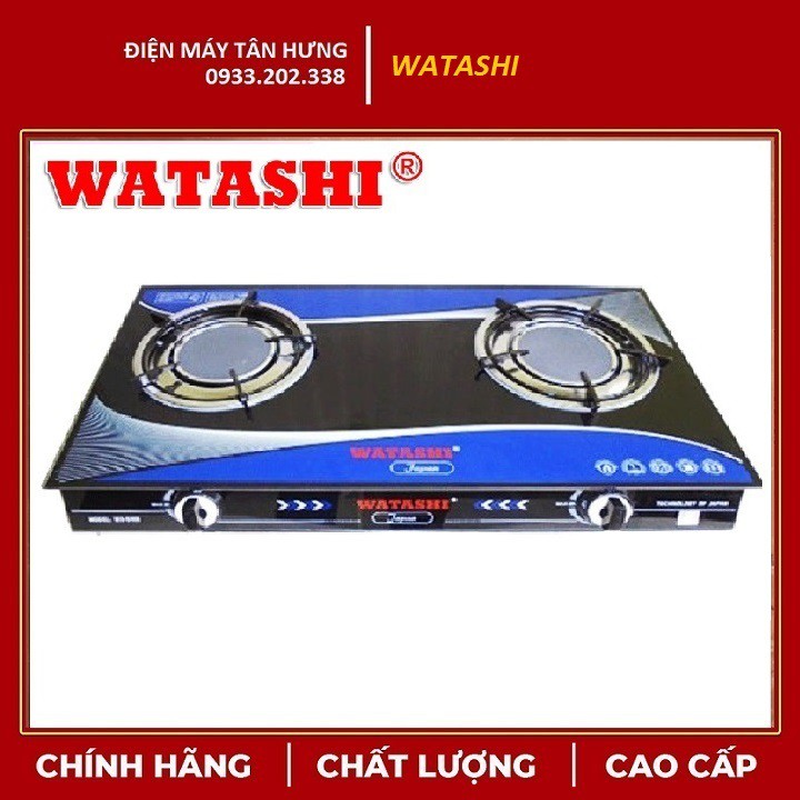 [TPHCM] Bếp gas đôi hồng ngoại mặt kính Watashi WA 0466