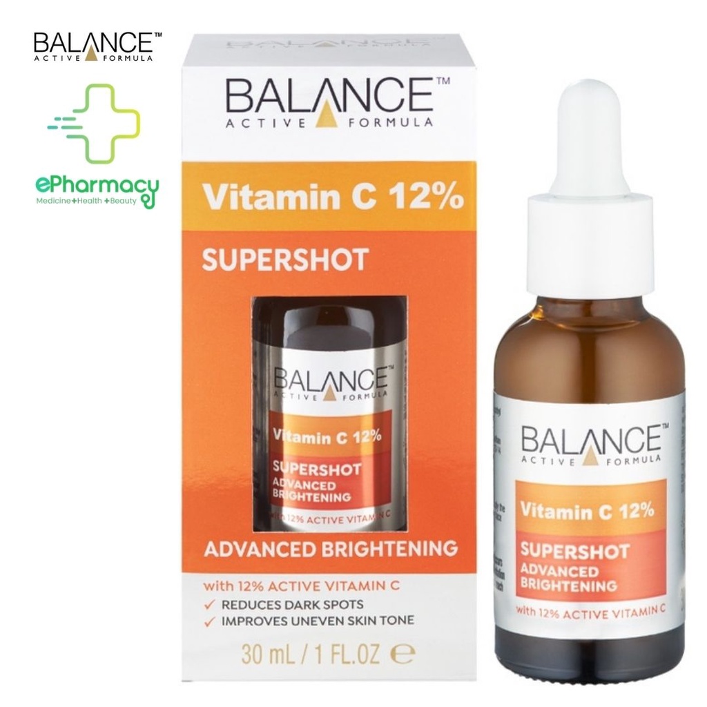 Serum BALANCE Active Formula 12% Vitamin C Supershot [30ml] - Tinh chất Balance sáng da, mờ thâm
