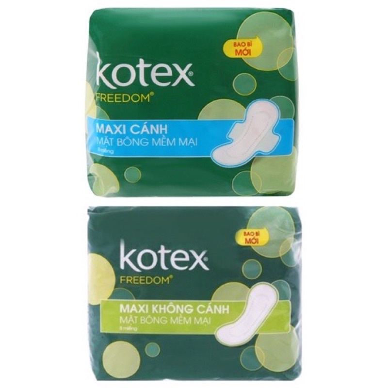 Băng vệ sinh Kotex Freedom gói 8 miếng