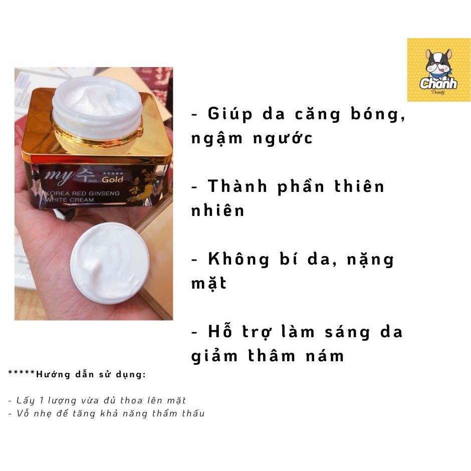 Kem Trắng Da Nhân Sâm My Gold Hàn Quốc