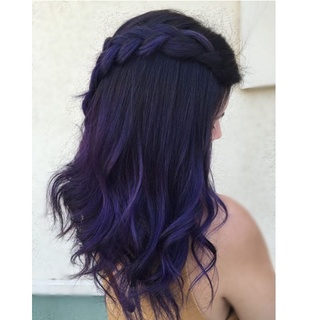 Thuốc Nhuộm Tóc Màu Tím Xanh Tối Trầm Dark Blonde Violet Blue 6/28